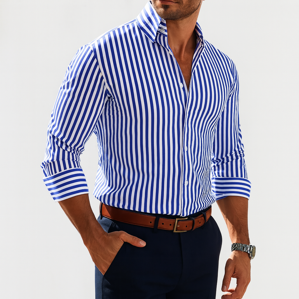 Joshua™|Shirt with bold stripes