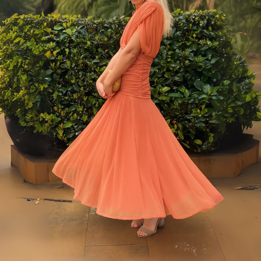 Clementine™|Elegant Mesh Boutonniere Dress