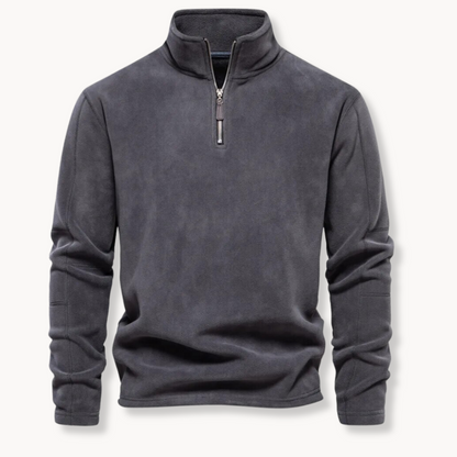 Thomas™|Quarter zip fleece sweater