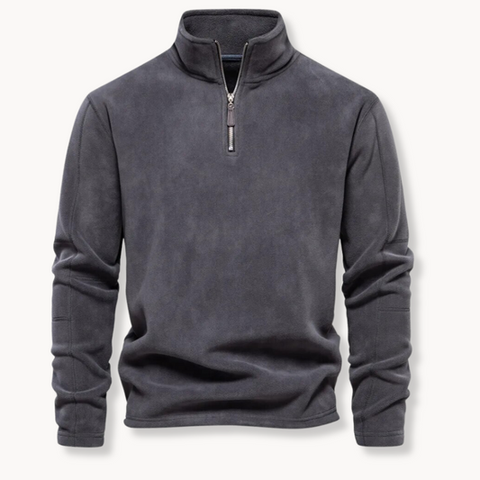 Thomas™|Quarter zip fleece sweater