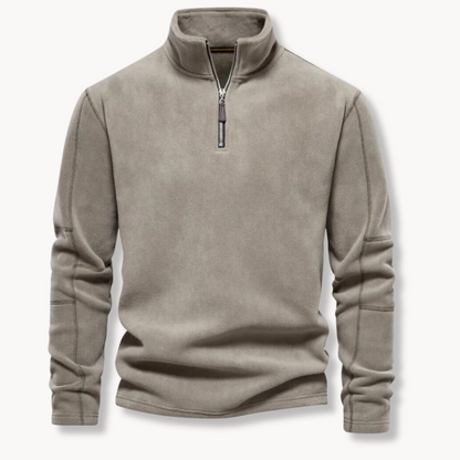 Thomas™|Quarter zip fleece sweater