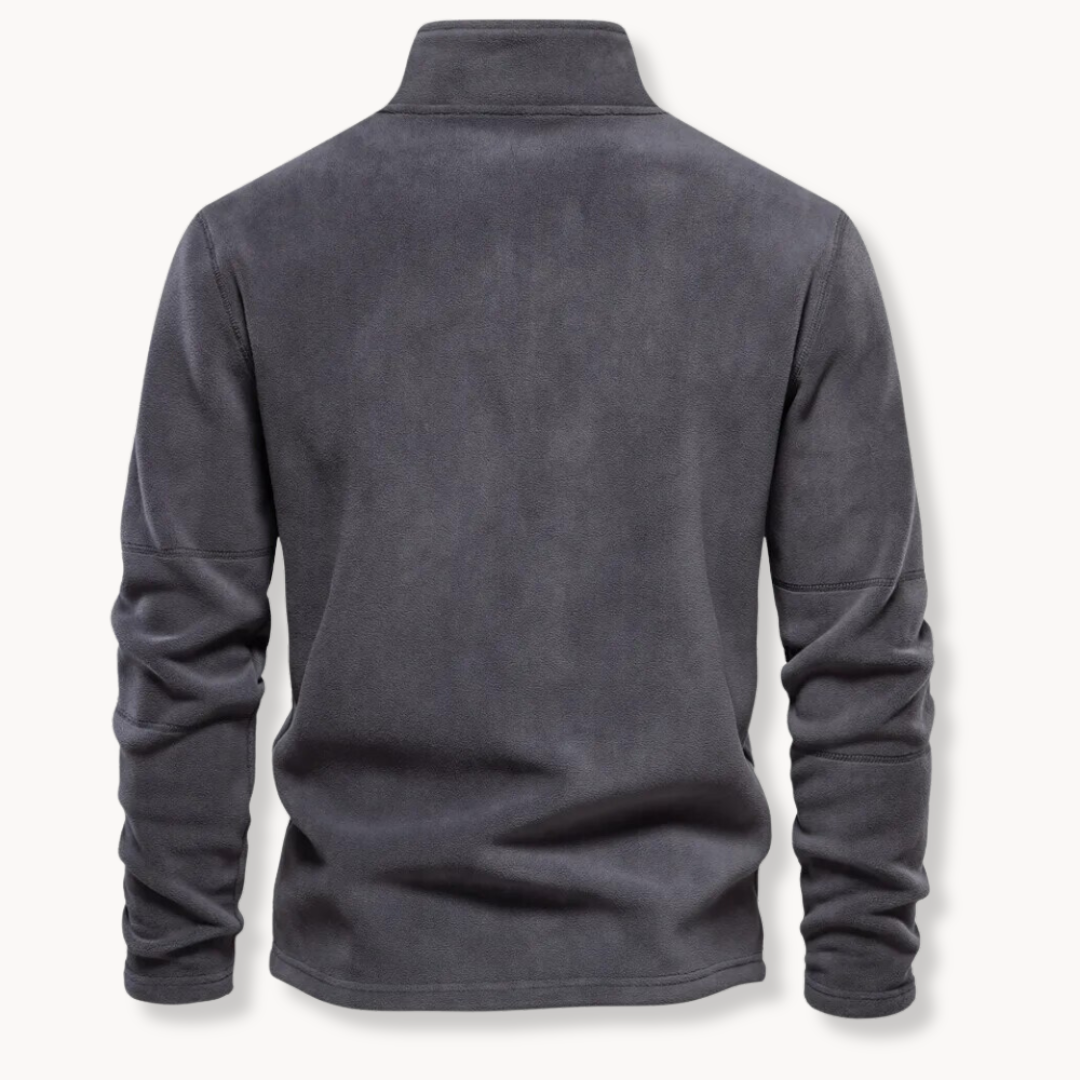 Thomas™|Quarter zip fleece sweater