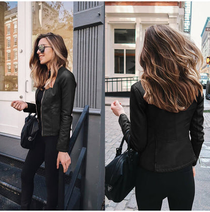 Lucy™|Italian leather jacket