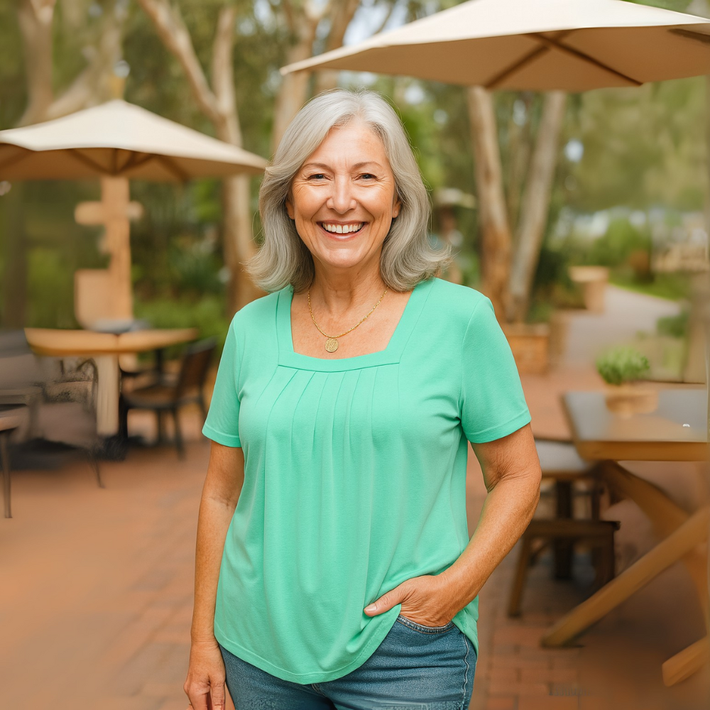 Nara™|Pleated Comfort Top