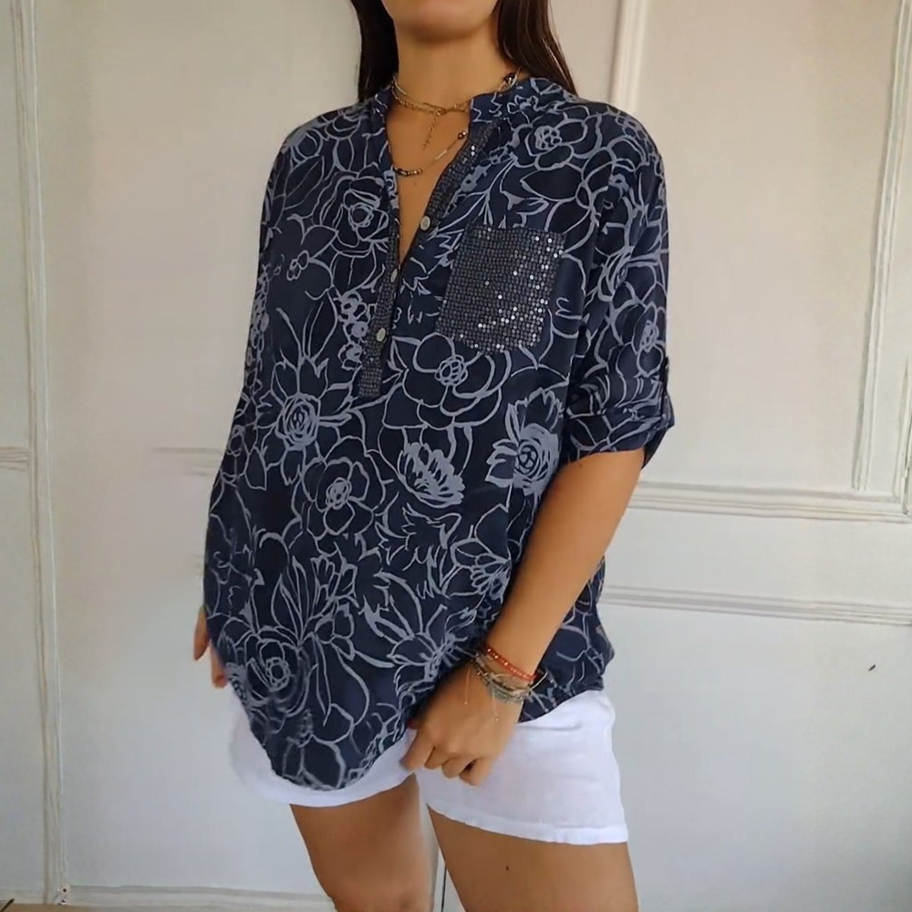 Thea™|Floral Print Blouse