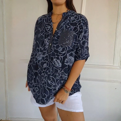 Thea™|Floral Print Blouse