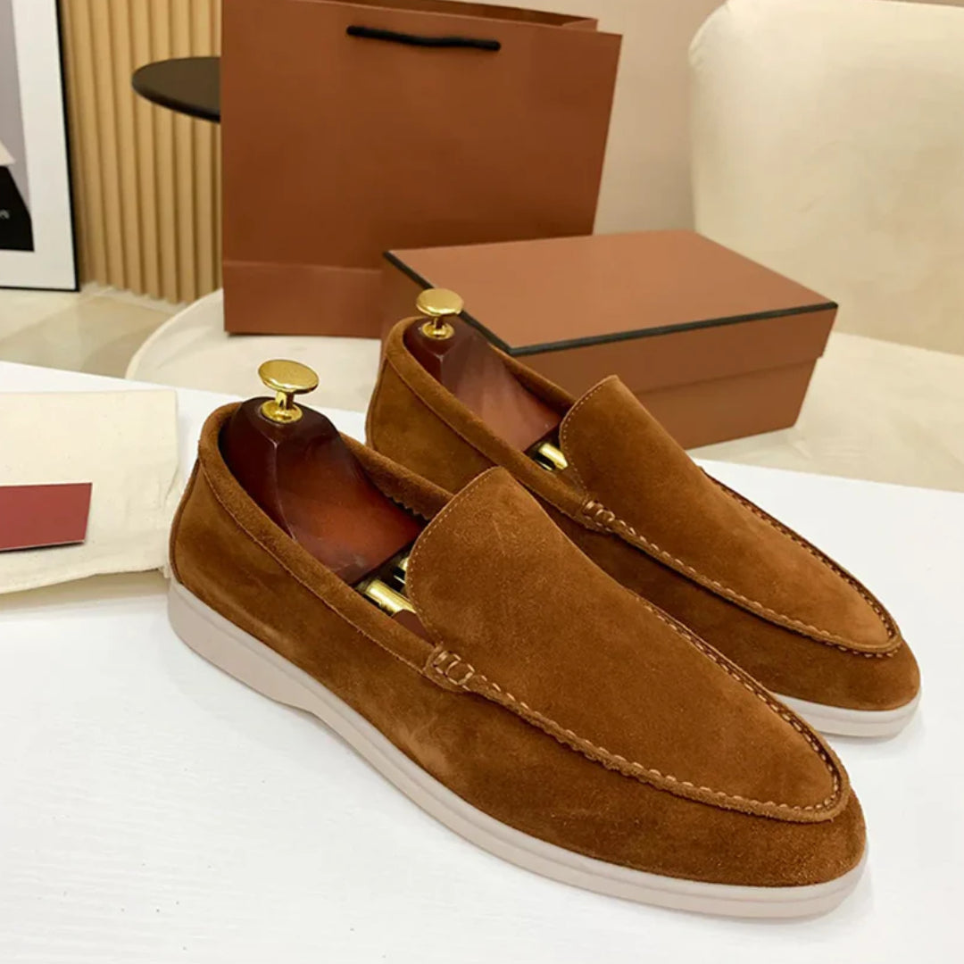 Harvey™|Sleek suede loafers for men
