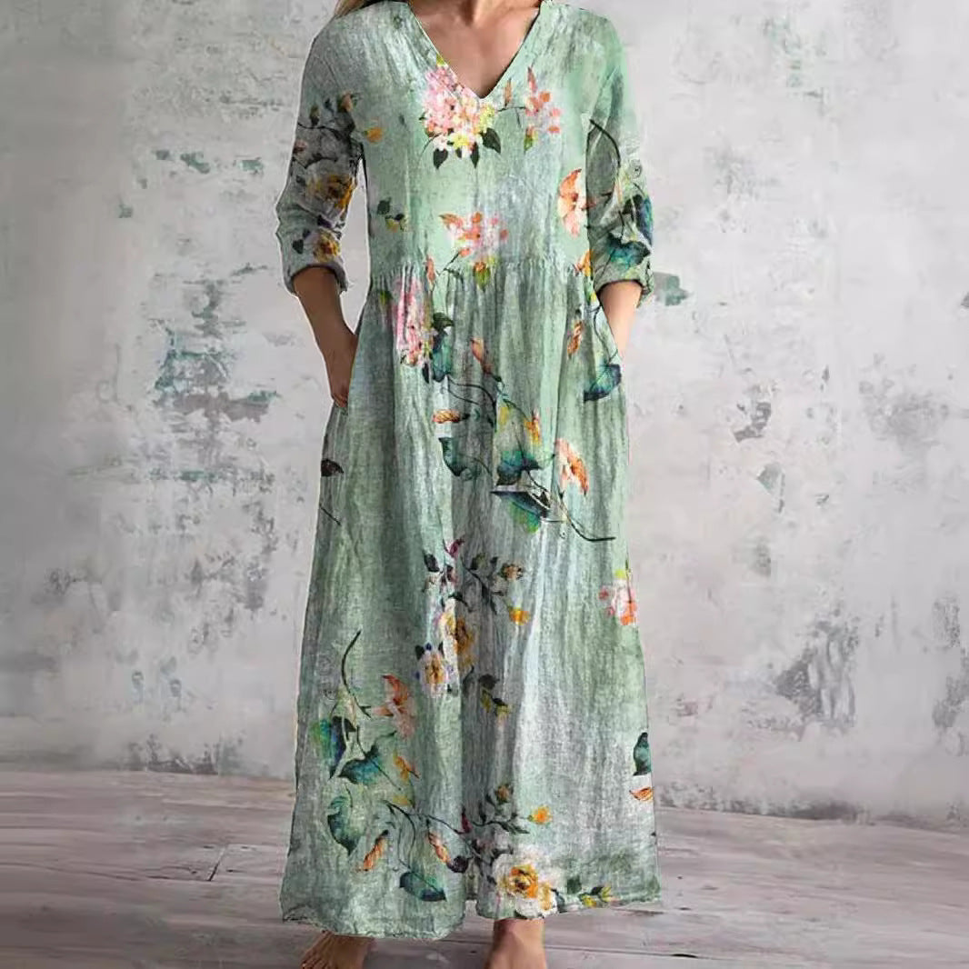 Vienna™|Summer Dress With Floral Pattern