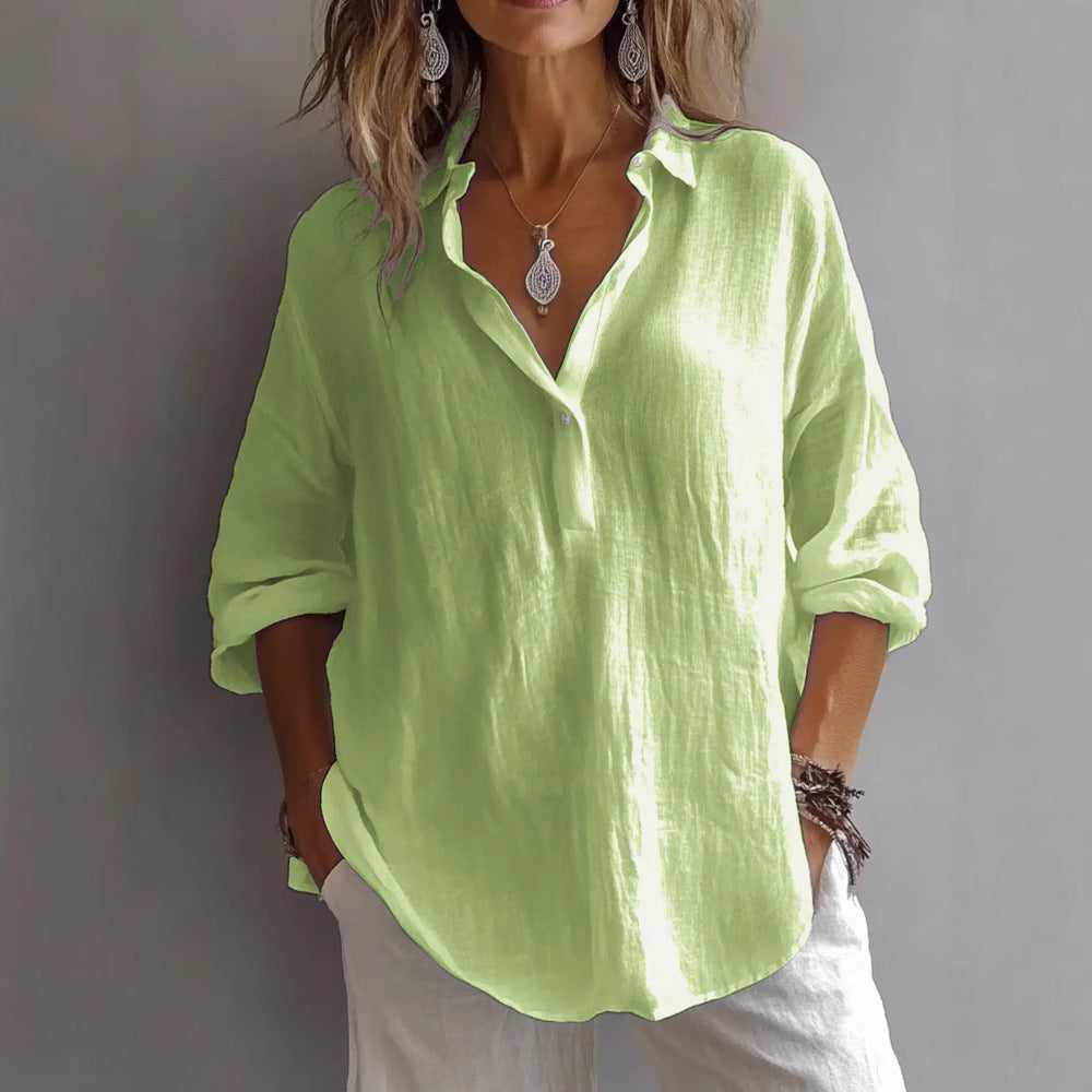 Heidi™|Airy Linen Blouse