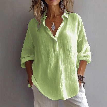 Heidi™|Airy Linen Blouse