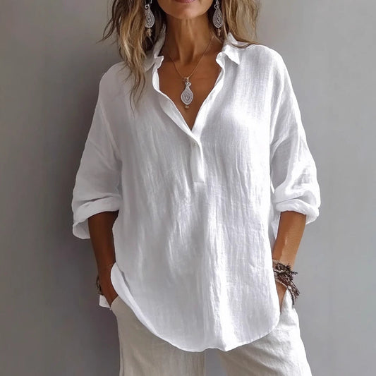 Heidi™|Airy Linen Blouse