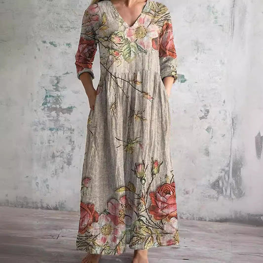 Vienna™|Summer Dress With Floral Pattern