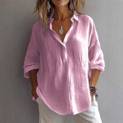Heidi™|Airy Linen Blouse