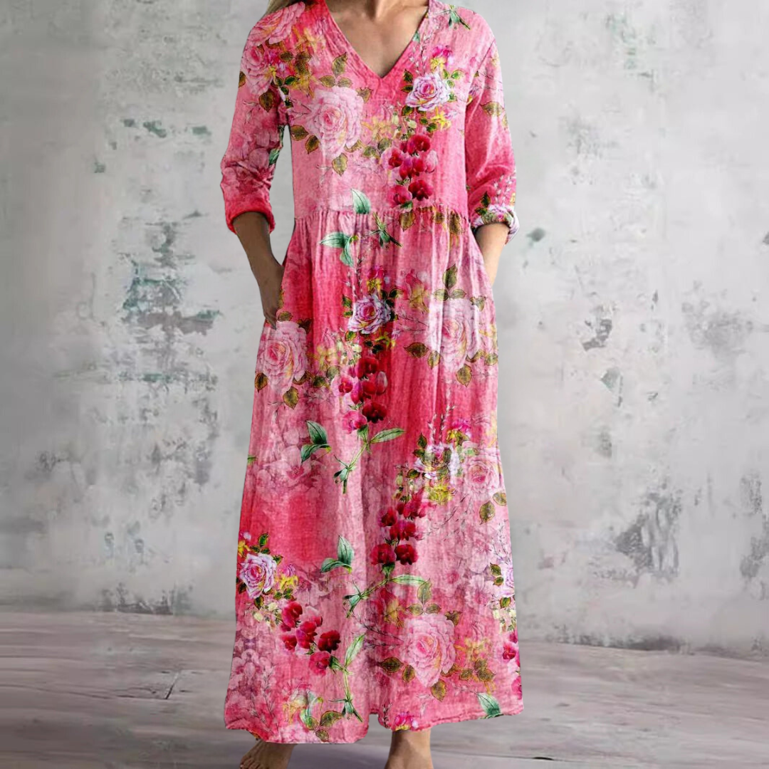 Vienna™|Summer Dress With Floral Pattern