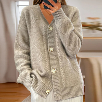 Arabella™|Cable-Knit Cardigan
