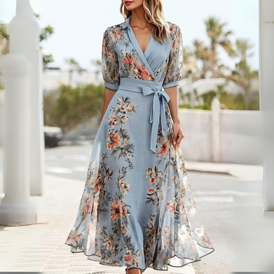 Amara™|Floral Midi Dress