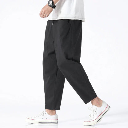 Liam™|Linen Cropped Pants