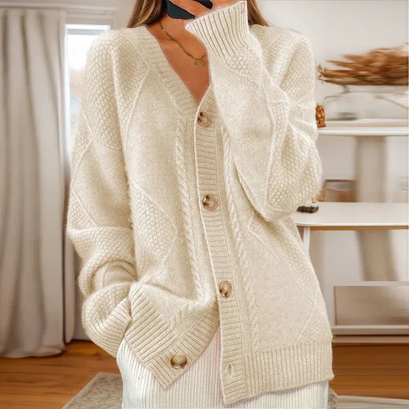 Arabella™|Cable-Knit Cardigan