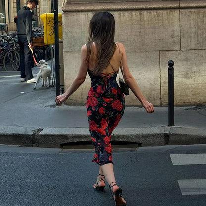 Audrey™|Printed suspended dress
