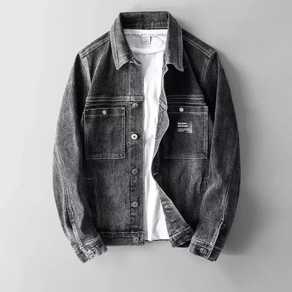 Jordan™|Denim jacket with button placket