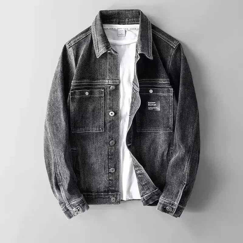 Jordan™|Denim jacket with button placket