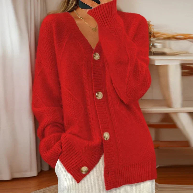 Arabella™|Cable-Knit Cardigan