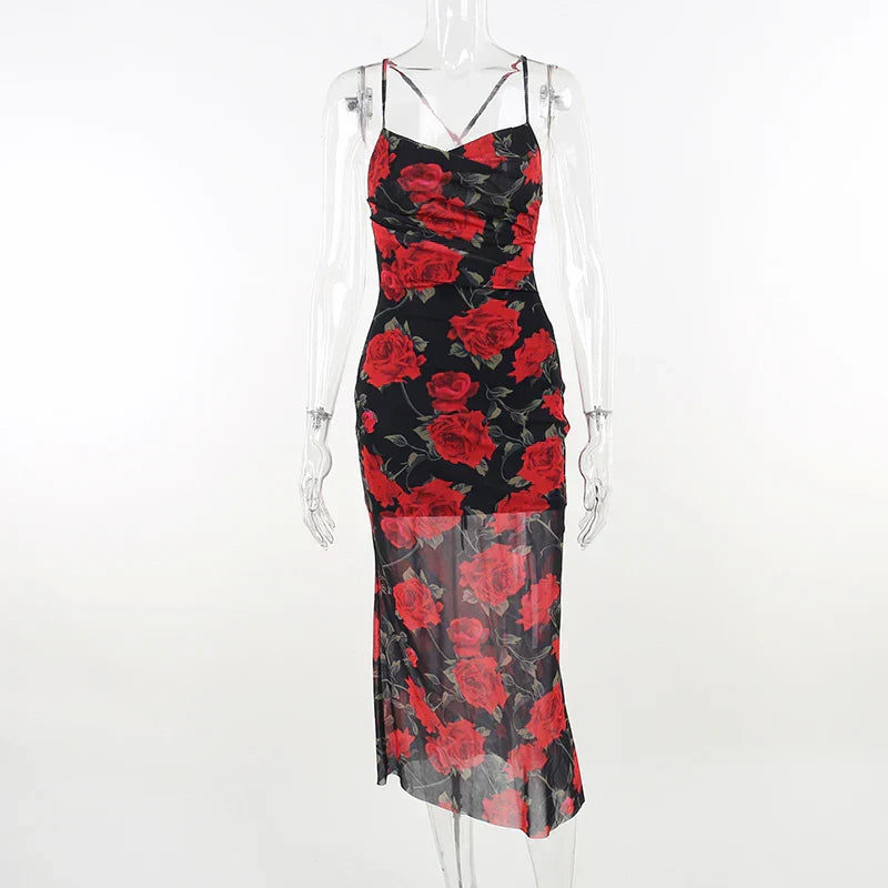 Audrey™|Printed suspended dress