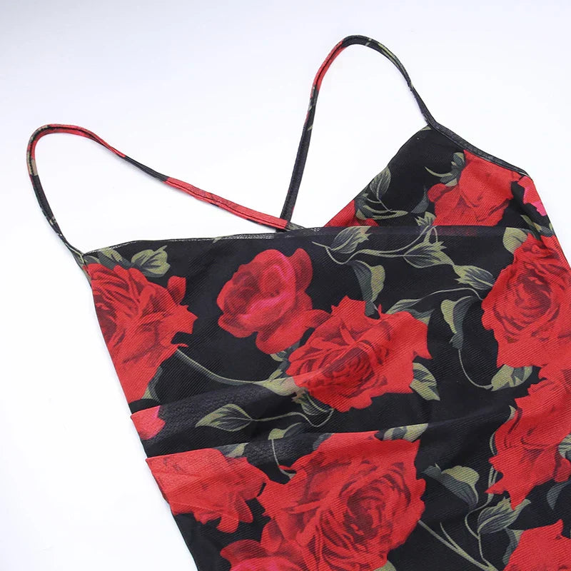 Audrey™|Printed suspended dress