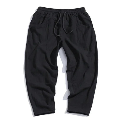 Liam™|Linen Cropped Pants