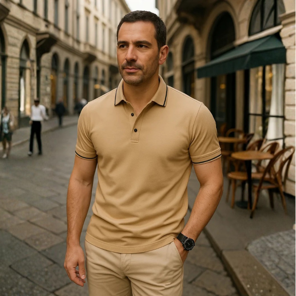 Zev™|Polo Shirt With Collar
