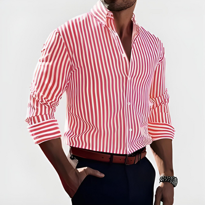 Logan™|Elegant Striped Shirt