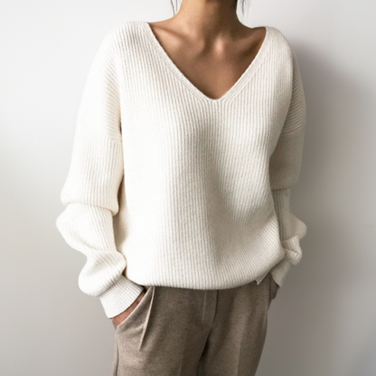 Hazel™|Soft layered knit sweater