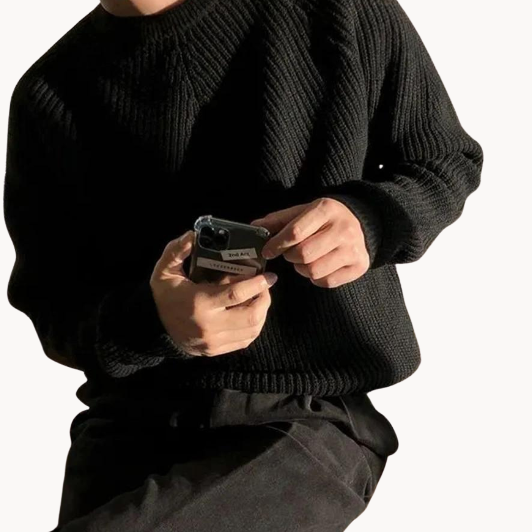 James™|Ridge knit sweater
