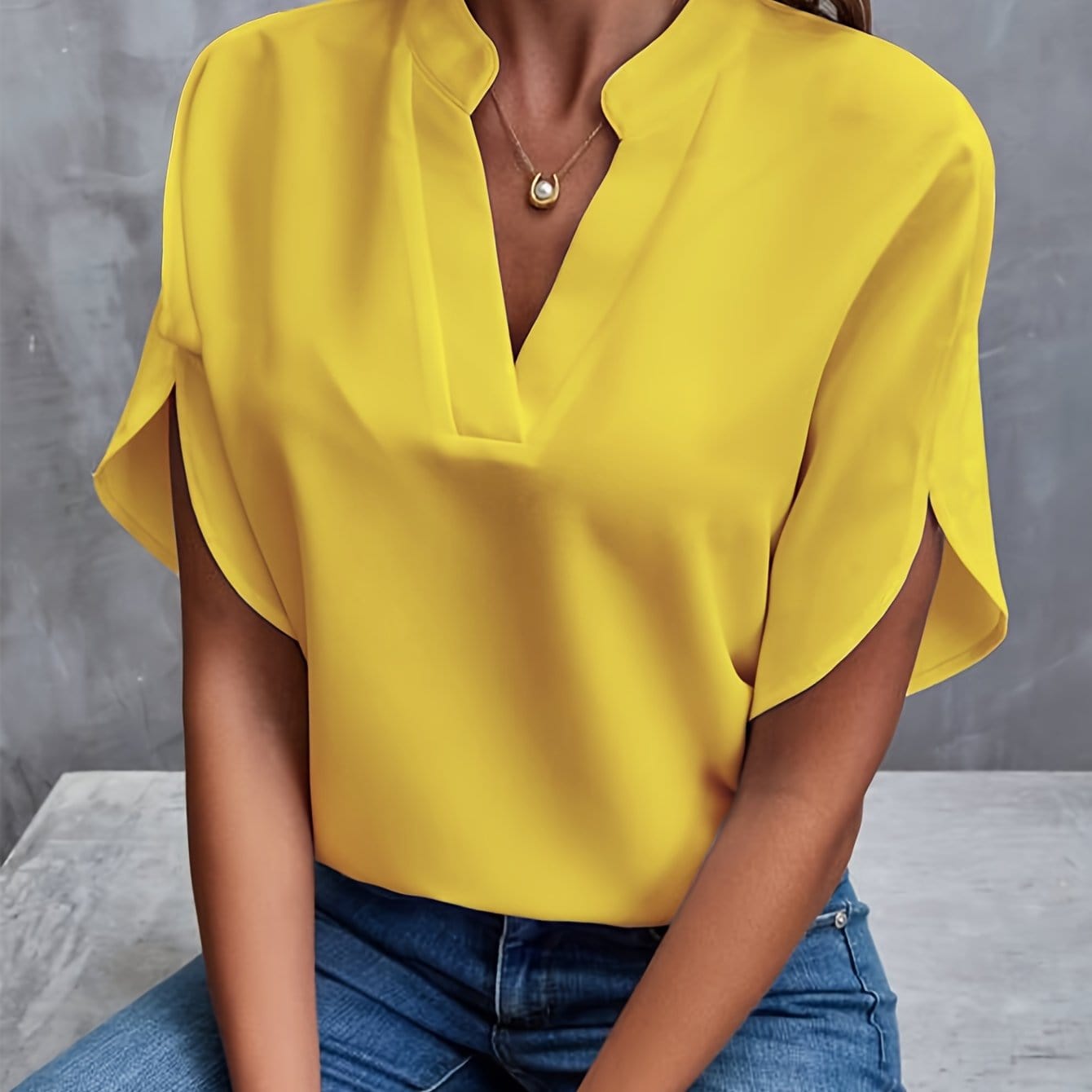 Lara™|Draped Blouse