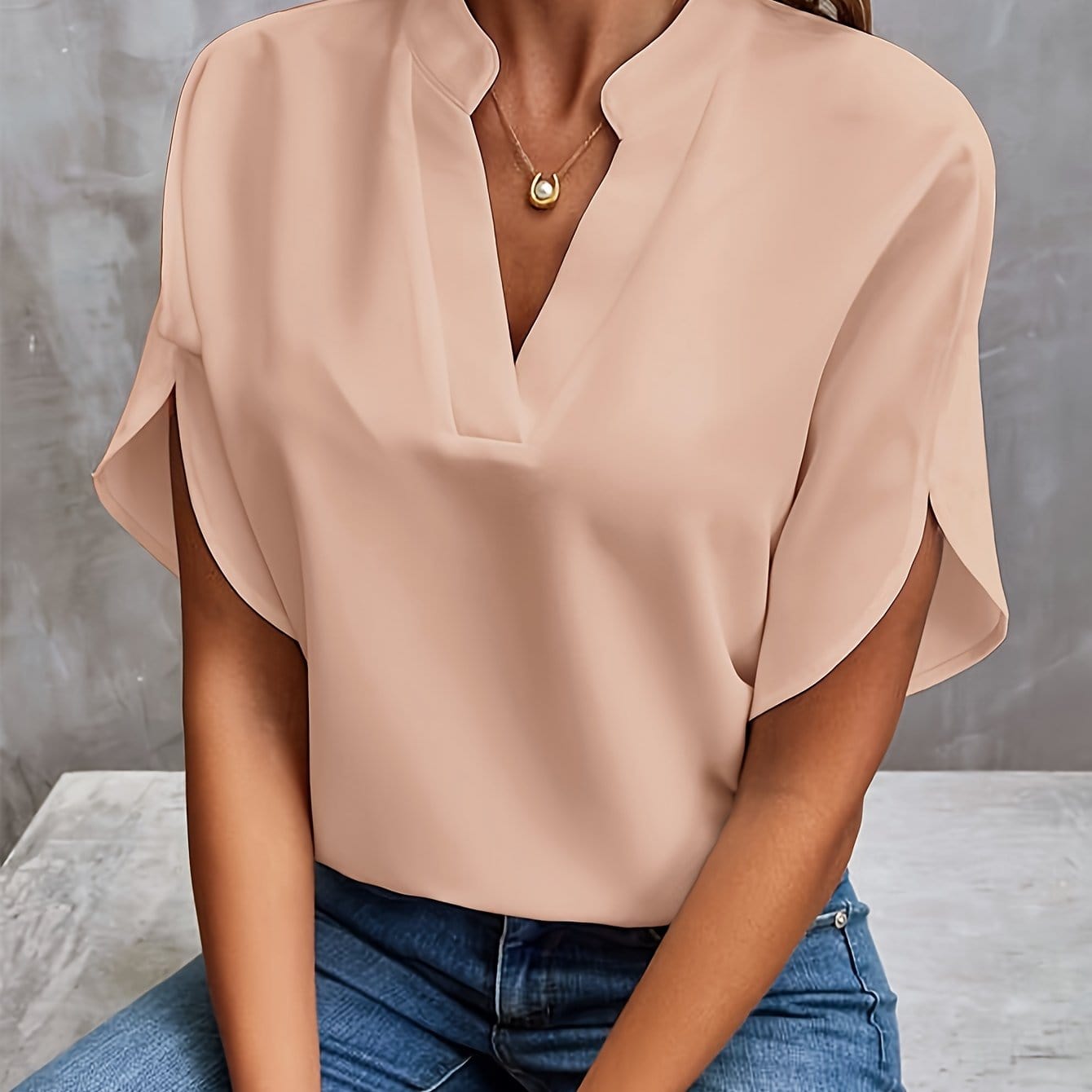 Lara™|Draped Blouse