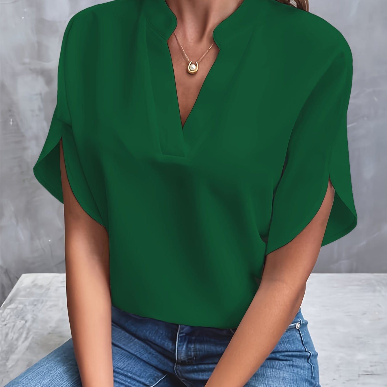 Lara™|Draped Blouse