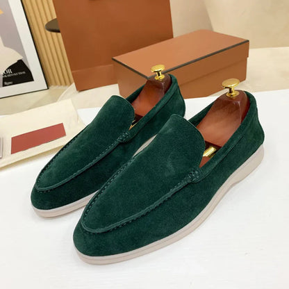 Harvey™|Sleek suede loafers for men