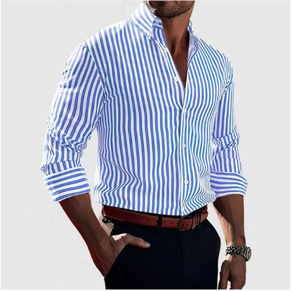 Logan™|Elegant Striped Shirt