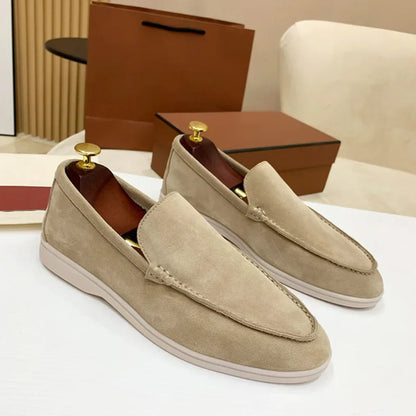 Harvey™|Sleek suede loafers for men