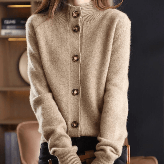 Bella|Luxurious Cashmere Knit Cardigan