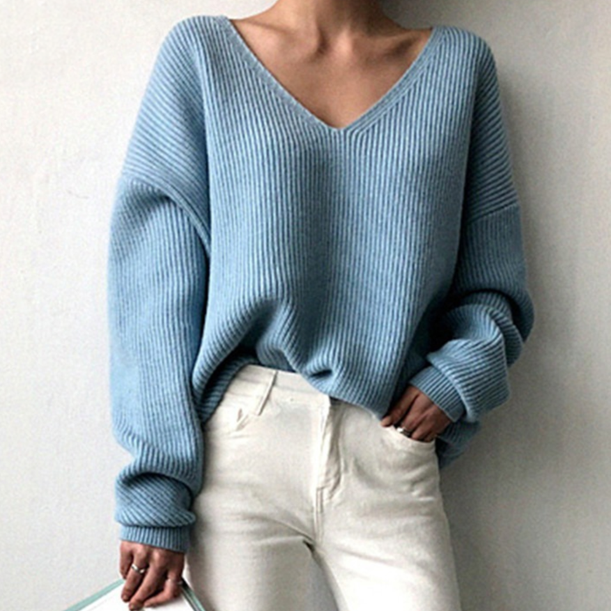 Hazel™|Soft layered knit sweater