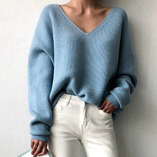 Hazel™|Soft layered knit sweater